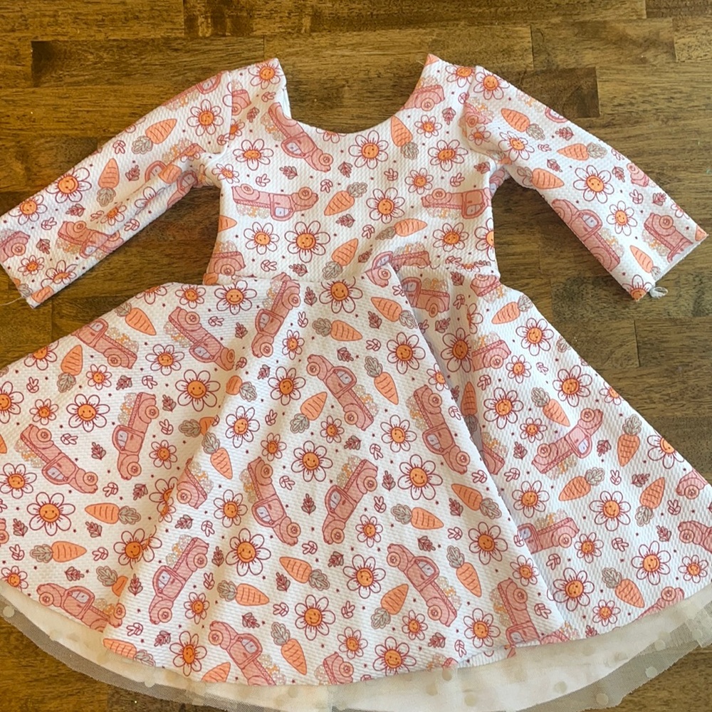 Scoop back Easter twirl dress